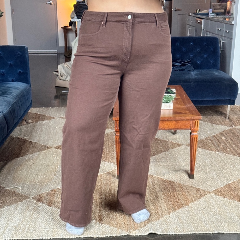 Brown wide leg Pants